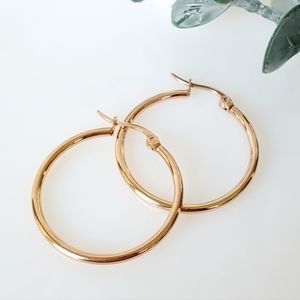 A20 NEW RoseGold Hoop Earrings